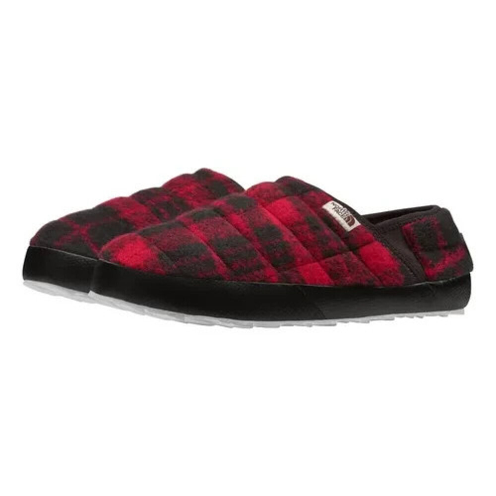 The North Face Thermoball Traction Mule V Women's US 5 Red Plaid Slipper JOBB569